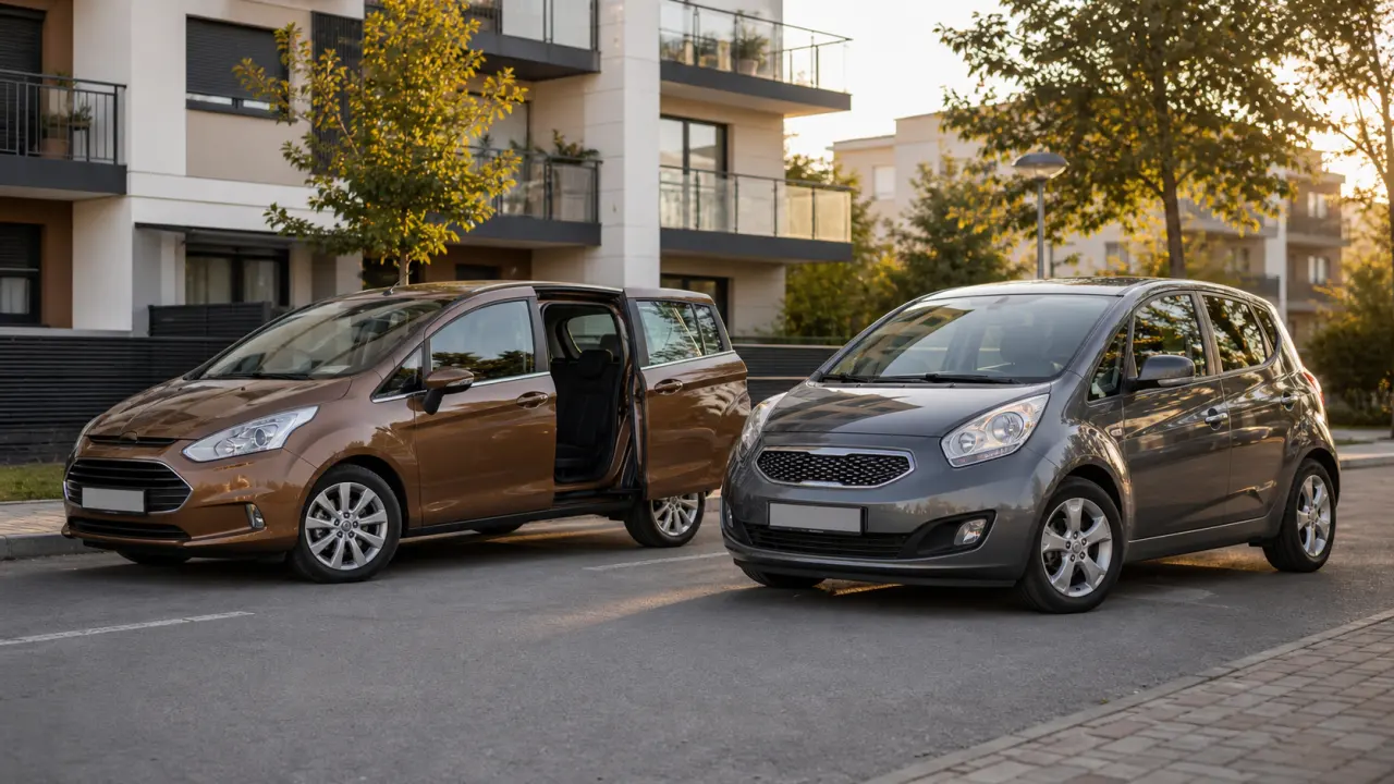 Ford B-Max ili Kia Venga: mali porodični auto kada vrata i prostor vrede više od imidža